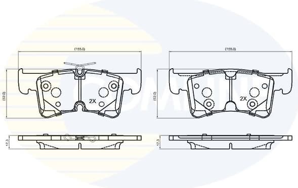 Brake Pad Set, disc brake CBP04015
