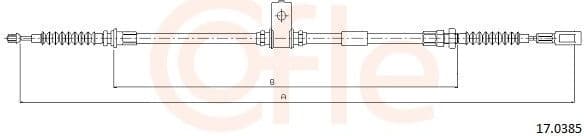 Cable Pull, parking brake 17.0385