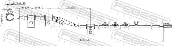 Sensor, wheel speed 12606-006 - image 2