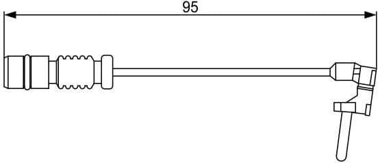 Warning Contact, brake pad wear 1987474901 - image 2