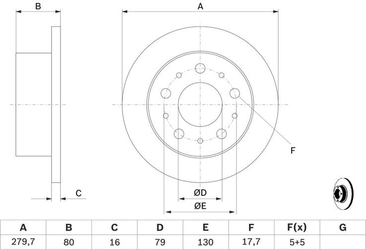 Brake Disc 0986479316 - image 6