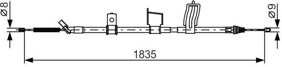 Cable Pull, parking brake 1987482341 - image 2