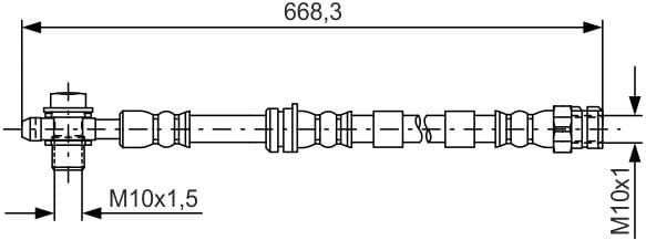 Brake Hose 1 987 481 693 - image 2