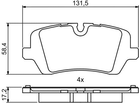 Brake Pad Set, disc brake 0986494810 - image 5