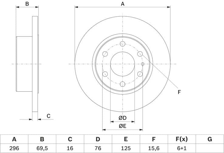 Brake Disc 0986479638 - image 7