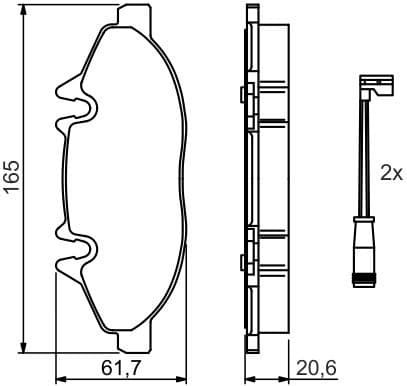 Brake Pad Set, disc brake 0986494081 - image 12