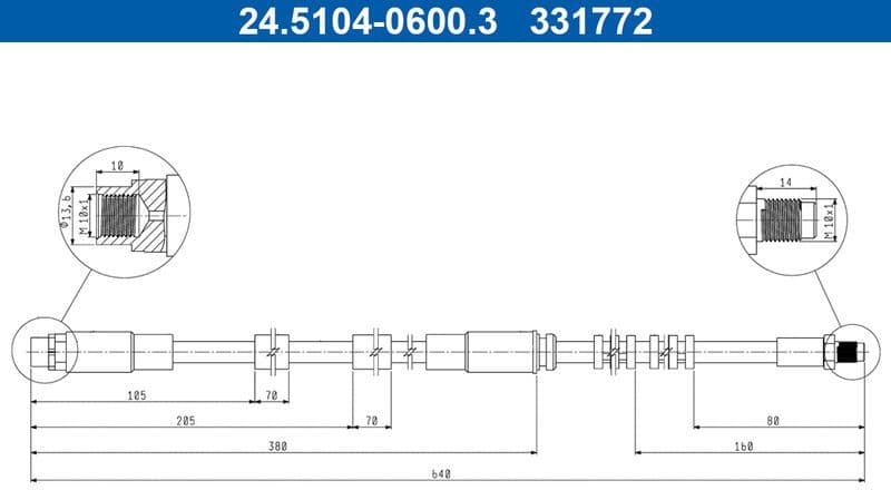 Brake Hose 24.5104-0600.3