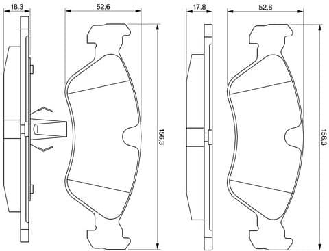 Brake Pad Set, disc brake 0986491900 - image 12