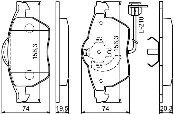 Brake Pad Set, disc brake 0986494050 - image 12
