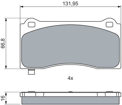 Brake Pad Set, disc brake 0986460084 - image 10