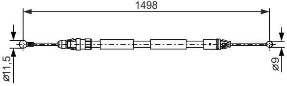 Cable Pull, parking brake 1987482387 - image 2