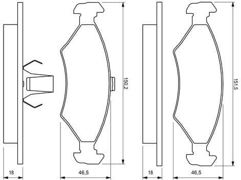 Brake Pad Set, disc brake 0986424462 - image 14