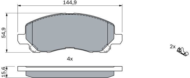 Brake Pad Set, disc brake 0986424716 - image 12