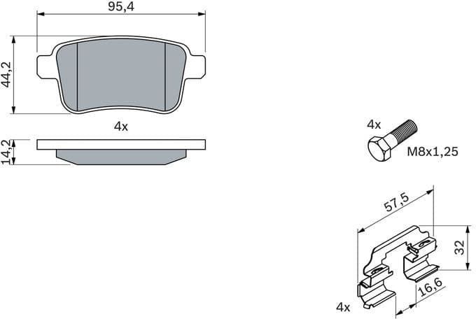 Brake Pad Set, disc brake 0986494331 - image 12