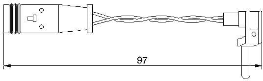 Warning Contact, brake pad wear 1987474966 - image 7