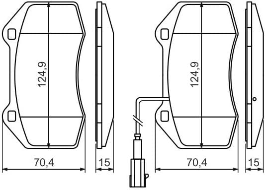 Brake Pad Set, disc brake 0986494228 - image 9