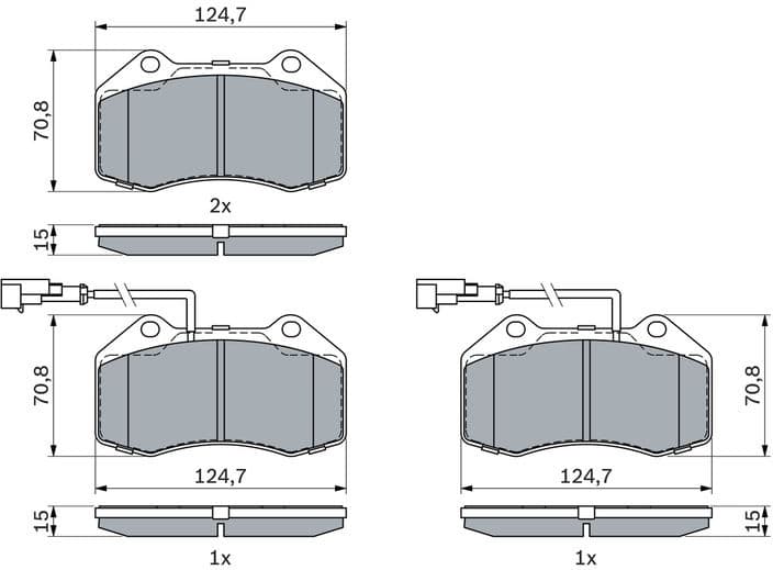 Brake Pad Set, disc brake 0986494903 - image 7