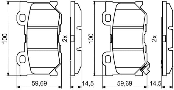 Brake Pad Set, disc brake 0986494863 - image 8
