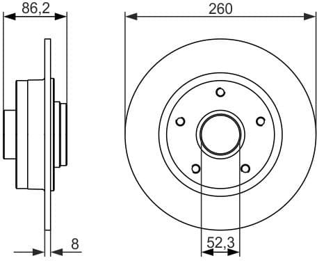 Brake Disc 0986479684 - image 3