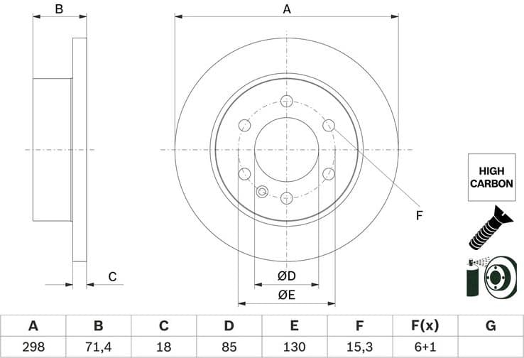 Brake Disc 0 986 479 H06 - image 2