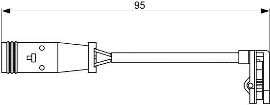 Warning Contact, brake pad wear 1987473036 - image 6