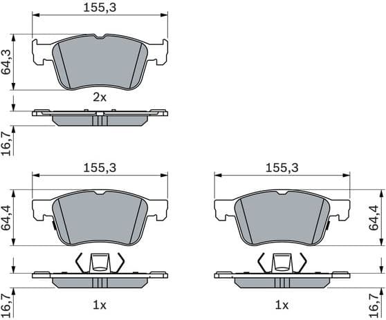 Brake Pad Set, disc brake 0 986 424 885 - image 6