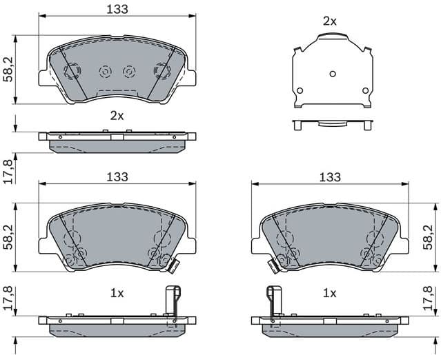 Brake Pad Set, disc brake 0 986 424 952 - image 6