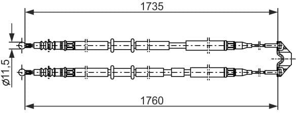 Cable Pull, parking brake 1 987 477 934 - image 10