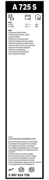 Wiper Blade Aerotwin 3 397 014 725 - image 9