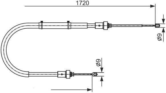 Cable Pull, parking brake 1987482411 - image 2