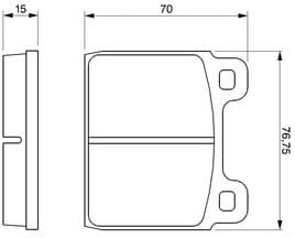 Brake Pad Set, disc brake 0986460113 - image 12