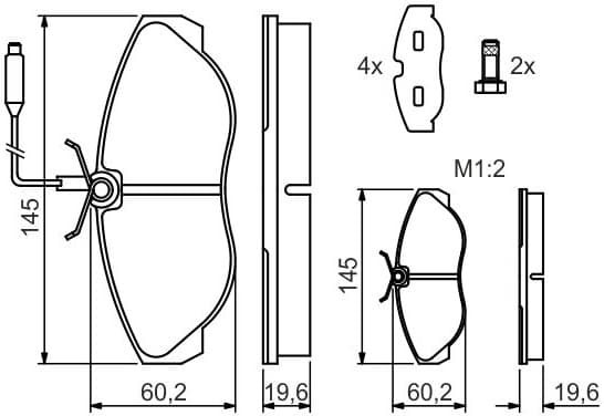 Brake Pad Set, disc brake 0986424030 - image 12