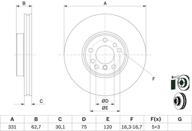 Brake Disc 0986478974 - image 7
