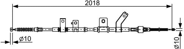 Cable Pull, parking brake 1987482516 - image 2