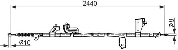 Cable Pull, parking brake 1 987 482 425 - image 2