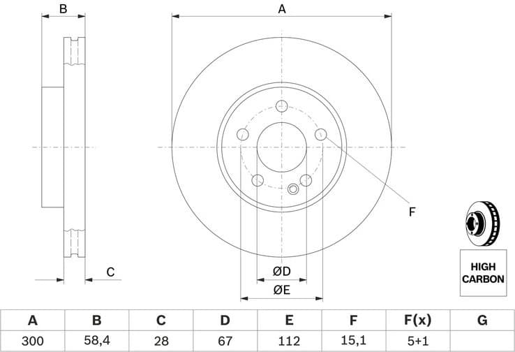 Brake Disc 0986479C50 - image 9