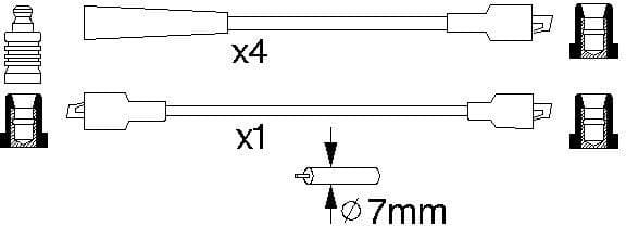 Ignition Cable Kit 0986356741 - image 10