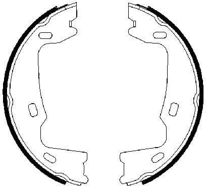 Brake Shoe Set, parking brake 0986487214 - image 6