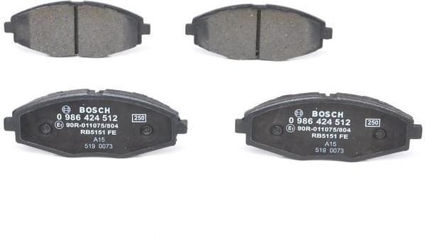 Brake Pad Set, disc brake 0986424512 - image 8