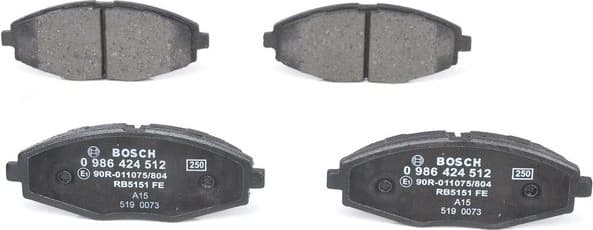 Brake Pad Set, disc brake 0986424512 - image 10