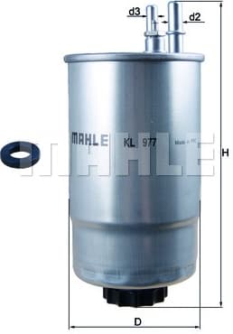 Filter diesel fuel KL977D