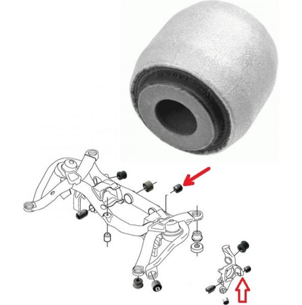 Silentblock rear axle 29510 01