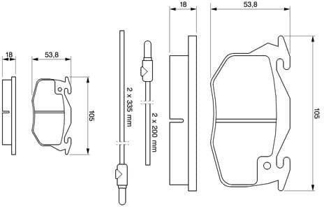 Brake Pad Set, disc brake 0986461763 - image 10