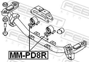Mounting, engine MM-PD8R - image 2