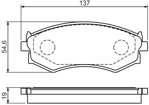 Brake Pad Set, disc brake 0986461139 - image 12