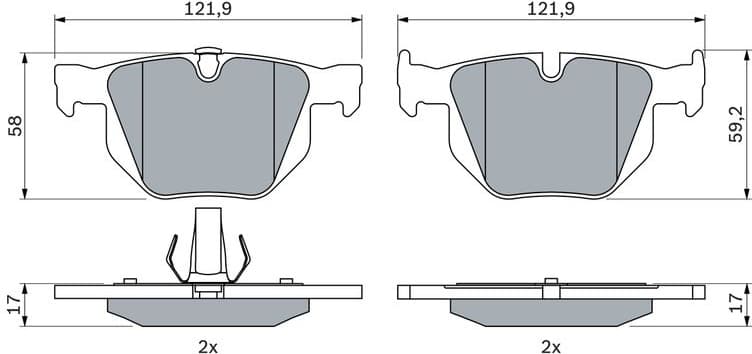 Brake Pad Set, disc brake 0986424766 - image 8