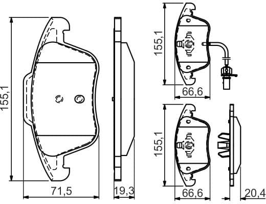 Brake Pad Set, disc brake 0986494538 - image 7
