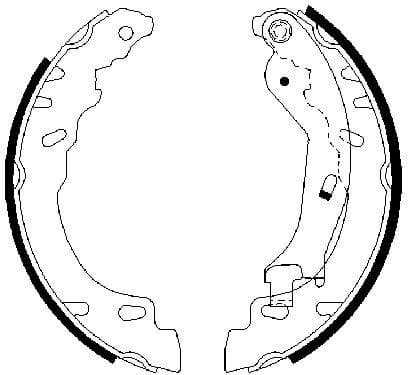 Brake Shoe Set 0986487704 - image 2