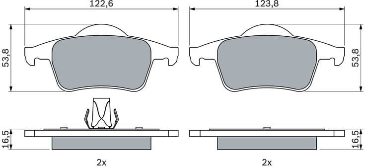 Brake Pad Set, disc brake 0986424539 - image 12
