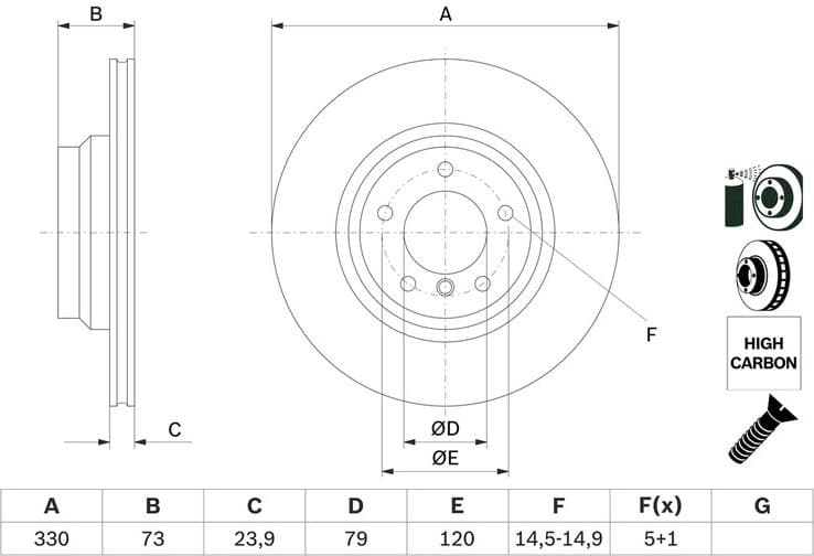 Brake Disc 0986479215 - image 7